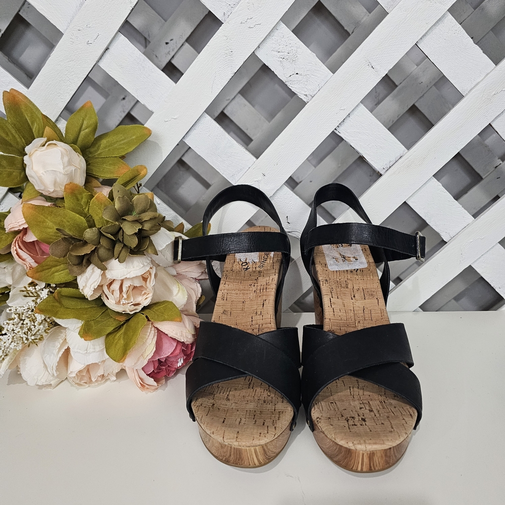Kork Ease Black Comfort Sandals with Cork Sole Size 10 NWOT - Picture 2 of 10